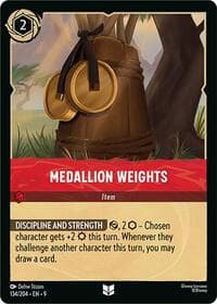 Medallion Weights - Fabled - Disney Lorcana card