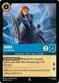 Anna - True-Hearted - Fabled - Disney Lorcana card