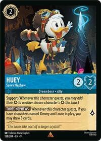 Huey - Savvy Nephew - Fabled - Disney Lorcana card