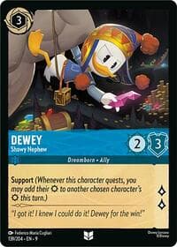 Dewey - Showy Nephew - Fabled - Disney Lorcana card