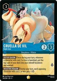 Cruella De Vil - Style Icon - Fabled - Disney Lorcana card