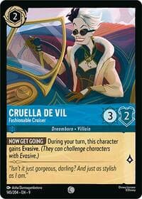 Cruella De Vil - Fashionable Cruiser - Fabled - Disney Lorcana card