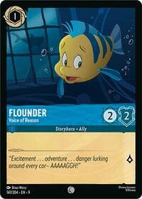 Flounder - Voice of Reason - Fabled - Disney Lorcana card