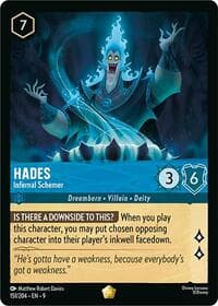 Hades - Infernal Schemer - Fabled - Disney Lorcana card