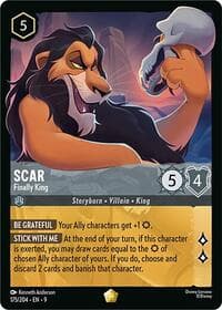 Scar - Finally King - Fabled - Disney Lorcana card