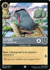 Eeyore - Overstuffed Donkey - Fabled - Disney Lorcana card