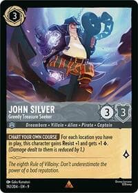 John Silver - Greedy Treasure Seeker - Fabled - Disney Lorcana card