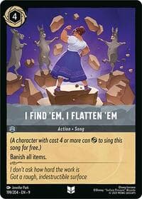 I Find 'Em, I Flatten 'Em - Fabled - Disney Lorcana card
