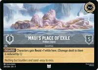 Maui's Place of Exile - Hidden Island - Fabled - Disney Lorcana card
