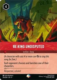 Be King Undisputed (Epic) - Fabled - Disney Lorcana card