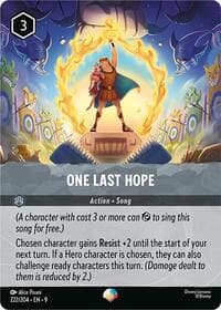 One Last Hope (Epic) - Fabled - Disney Lorcana card