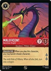 Maleficent - Monstrous Dragon (Store Championship Participant) - Disney Lorcana Promo Cards - Disney Lorcana card