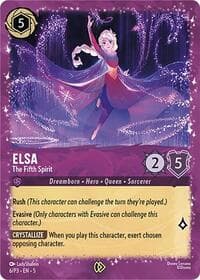 Elsa - The Fifth Spirit (Gift Box Promo) - Disney Lorcana Promo Cards - Disney Lorcana card