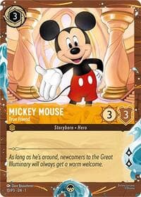 Mickey Mouse - True Friend (Disney Cruise Promo) - Disney Lorcana Promo Cards - Disney Lorcana card