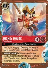 Mickey Mouse - Pirate Captain (Disney Cruise Promo) - Disney Lorcana Promo Cards - Disney Lorcana card