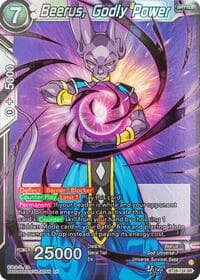 Beerus, Godly Power - Prismatic Clash - Dragon Ball Super: Masters card