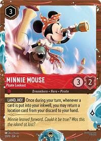 Minnie Mouse - Pirate Lookout (Disney Cruise Promo) - Disney Lorcana Promo Cards - Disney Lorcana card
