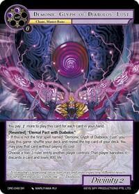 Demonic Glyph of Diabolos' Lust - Descent into the Raven's Catacombs - Force of Will card