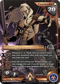 Lord Krung, Leader of the Horde - Spoils of the Forgotten - Alpha Clash card