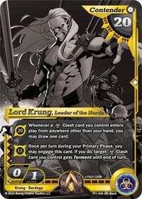 Lord Krung, Leader of the Horde (Monochrome) - Spoils of the Forgotten - Alpha Clash card