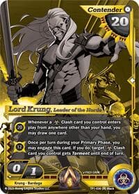 Lord Krung, Leader of the Horde (Gold) - Spoils of the Forgotten - Alpha Clash card