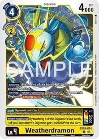 Weatherdramon - Sinister Order - Digimon Card Game card