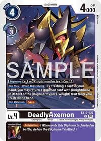 DeadlyAxemon - Sinister Order - Digimon Card Game card
