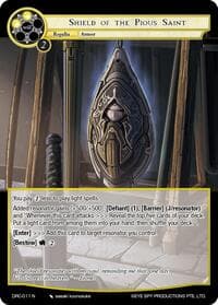 Shield of the Pious Saint - Descent into the Raven's Catacombs - Force of Will card
