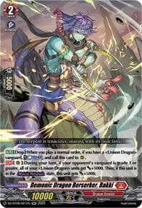 Demonic Dragon Berserker, Bakki - DZ-BT09: Super Brave Detonation - Cardfight Vanguard card