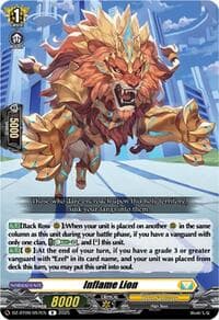 Inflame Lion - DZ-BT09: Super Brave Detonation - Cardfight Vanguard card
