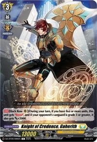 Knight of Credence, Gaherith - DZ-BT09: Super Brave Detonation - Cardfight Vanguard card