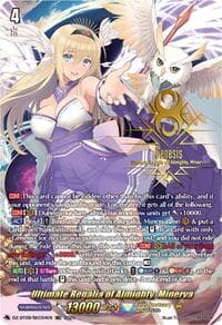 Ultimate Regalia of Almighty, Minerva (SEC) - DZ-BT09: Super Brave Detonation - Cardfight Vanguard card