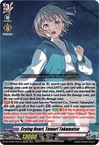 Crying Heart, Tomori Takamatsu (EXRRR) - DZ-BT09: Super Brave Detonation - Cardfight Vanguard card