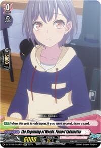 The Beginning of Words, Tomori Takamatsu (EXC) - DZ-BT09: Super Brave Detonation - Cardfight Vanguard card