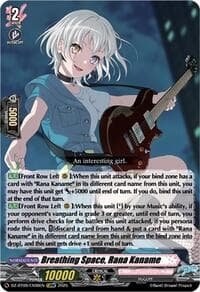 Breathing Space, Rana Kaname (EXRRR) - DZ-BT09: Super Brave Detonation - Cardfight Vanguard card