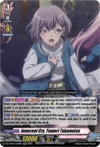 Innocent Cry, Tomori Takamatsu (EXRRR) - DZ-BT09: Super Brave Detonation - Cardfight Vanguard card