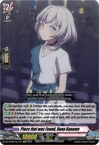 Place that was Found, Rana Kaname (EXC) - DZ-BT09: Super Brave Detonation - Cardfight Vanguard card