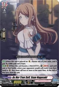 As Her True Self, Soyo Nagasaki (EXC) - DZ-BT09: Super Brave Detonation - Cardfight Vanguard card