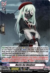 Mortis the Obedient (EXRRR) - DZ-BT09: Super Brave Detonation - Cardfight Vanguard card