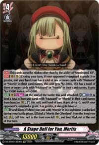 A Stage Doll for You, Mortis (EXC) - DZ-BT09: Super Brave Detonation - Cardfight Vanguard card