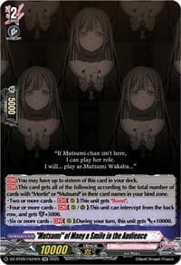 "Mutsumi" of Many a Smile in the Audience (EXC) - DZ-BT09: Super Brave Detonation - Cardfight Vanguard card