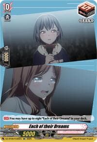 Each of their Dreams (EXC) - DZ-BT09: Super Brave Detonation - Cardfight Vanguard card