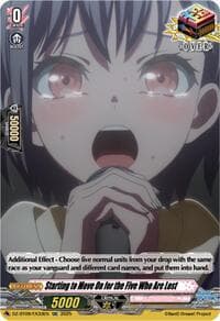 Starting to Move On for the Five Who Are Lost (EXC) - DZ-BT09: Super Brave Detonation - Cardfight Vanguard card
