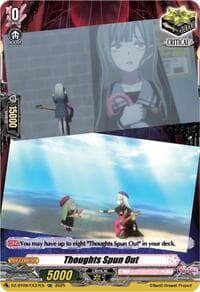 Thoughts Spun Out (EXC) (DZ-BT09/EX37EN) - DZ-BT09: Super Brave Detonation - Cardfight Vanguard card