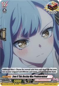 Even If This Destiny Was Predetermined (EXC) - DZ-BT09: Super Brave Detonation - Cardfight Vanguard card
