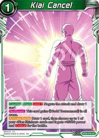 Kiai Cancel - Prismatic Clash - Dragon Ball Super: Masters card