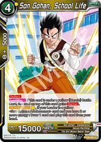 Son Gohan, School Life - Prismatic Clash - Dragon Ball Super: Masters card