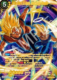 SS Son Goku & SS Vegeta, Acknowledging Strengths (SPR) - Prismatic Clash - Dragon Ball Super: Masters card