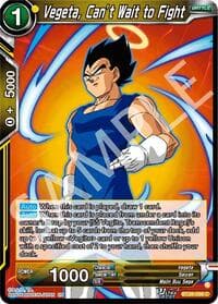 Vegeta, Can’t Wait to Fight - Prismatic Clash - Dragon Ball Super: Masters card