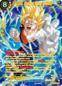 SS Vegito, Strongest Fighter in History (SPR) - Prismatic Clash - Dragon Ball Super: Masters card